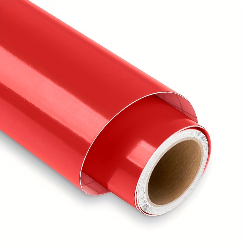 Glossy Red Adhesive Vinyl Roll for Silhouette Cameo 30 X 12