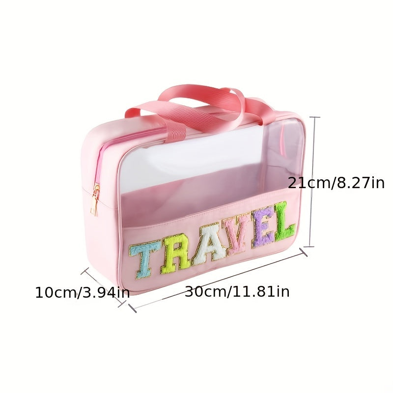 Clear Cosmetic Bag Large Makeup Pouch Waterproof Travel Toiletry Bag