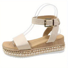 Women's Platform Espadrilles Wedge Sandals Anti Skid Shoes