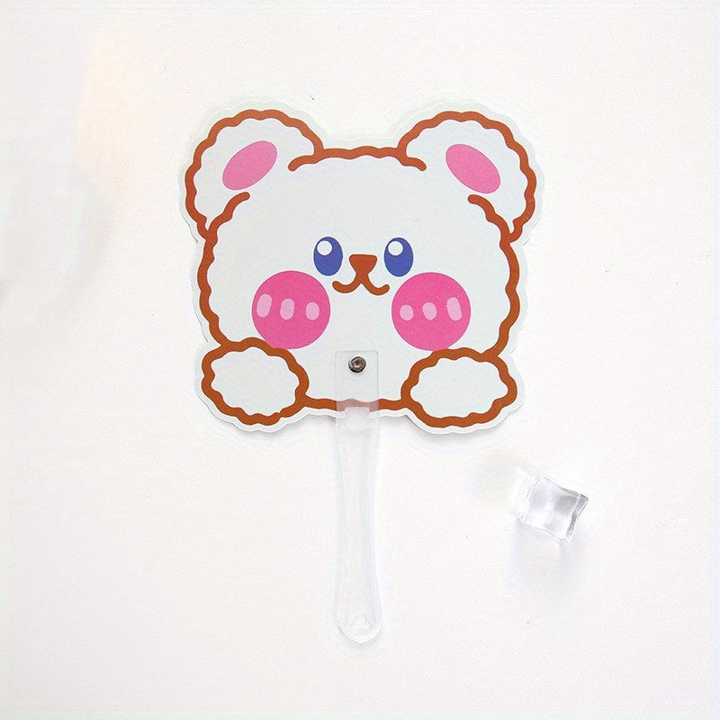 5pcs Cartoon Mini Handheld Fan Portable Beach Fan Children's Gift