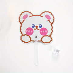 5pcs Cartoon Mini Handheld Fan Portable Beach Fan Children's Gift