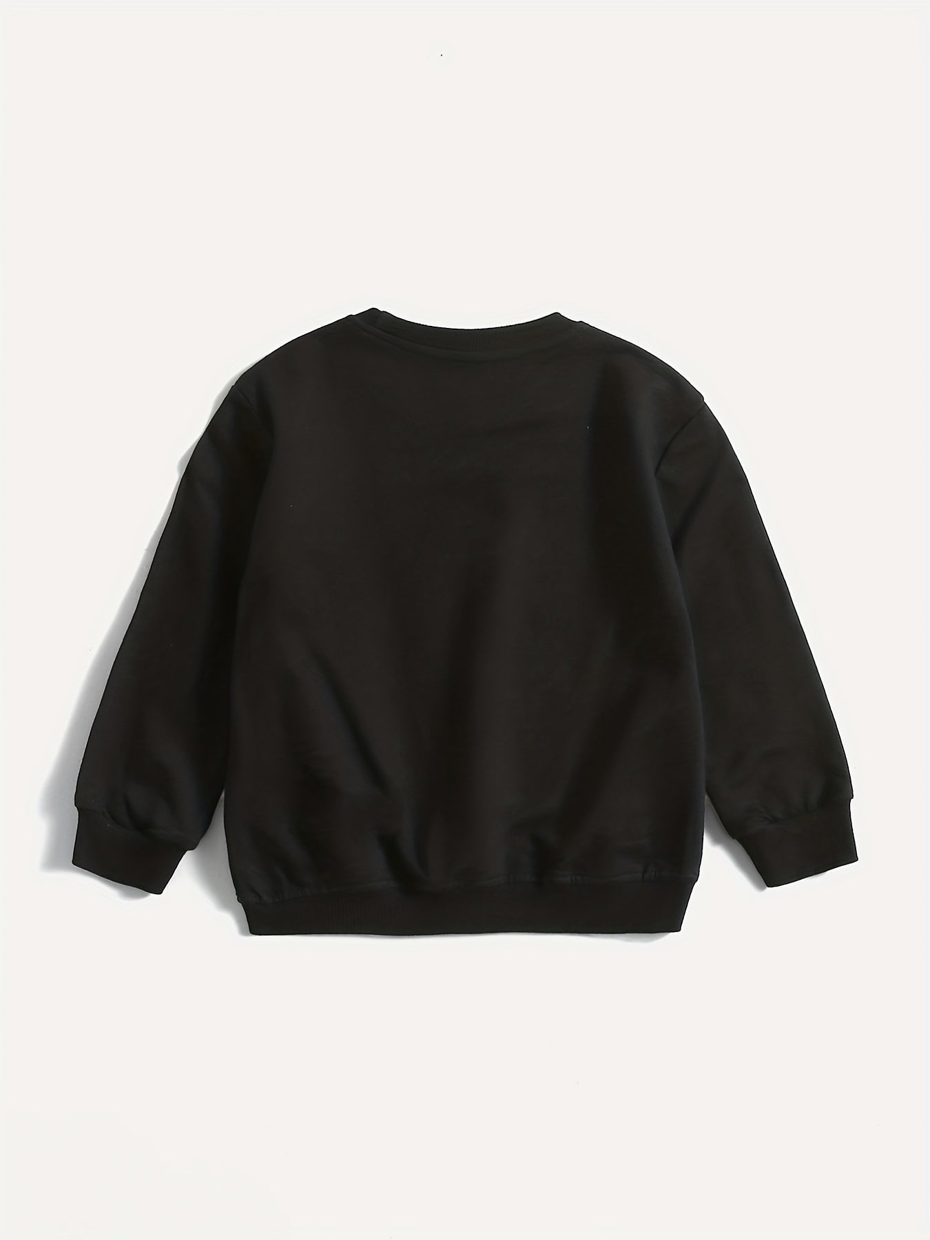 Boys Cotton Pullover Sweatshirt Long Sleeve Crew Neck Tops