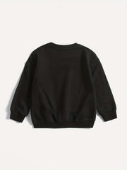 Boys Cotton Pullover Sweatshirt Long Sleeve Crew Neck Tops