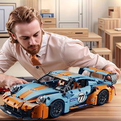 1389pcs Sports Car Building Block Set ABS Plastic Model Toy Kit
