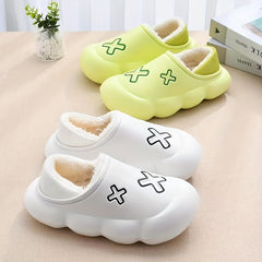 Women's Waterproof Warm Slippers Soft Bottom Non Slip