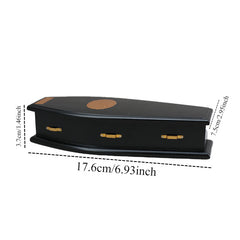 1:12 Scale Wooden Coffin Dollhouse Furniture Model DIY Unpainted