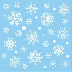Snowflake Window Stickers Christmas Decoration Winter Static Glass
