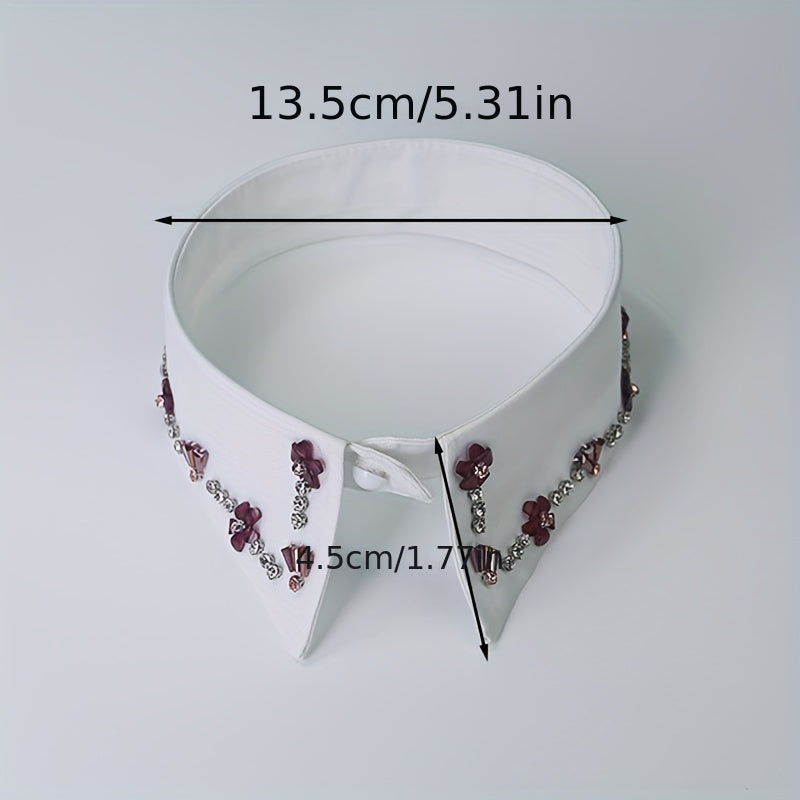 Hand-Drilled False Collar for Womens and Girls