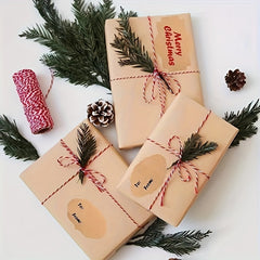 Cowhide Paper Packaging Sticker