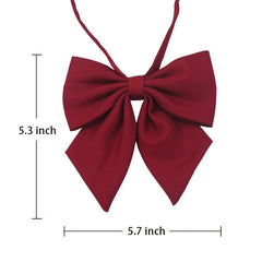 Adjustable Pre-tied Bow Tie Solid Bow Ties For Women