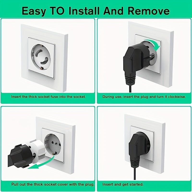 20pcs Child Safety Sockets Twist Mechanism Socket Protection Plug