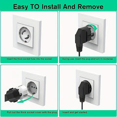20pcs Child Safety Sockets Twist Mechanism Socket Protection Plug