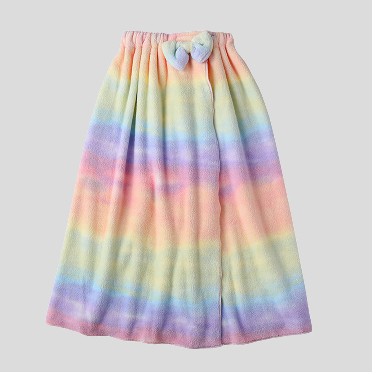 Absorbent Rainbow Bath Towel for Women Coral Fleece Tube Top