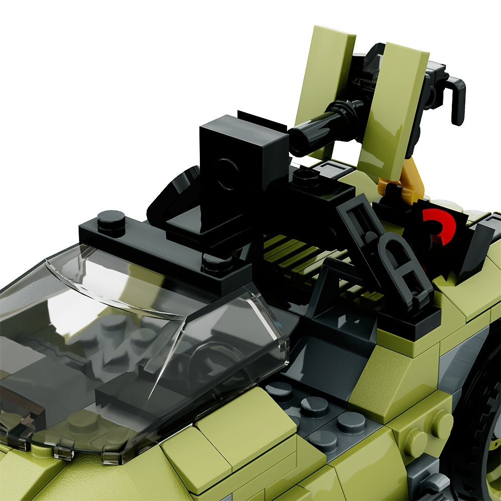 266pcs M12 Series Light Tank Building Block Model Sci Fi Movie Weapon Toy