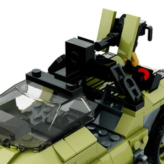 266pcs M12 Series Light Tank Building Block Model Sci Fi Movie Weapon Toy