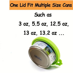 2Pcs Pet Food Can Cover Silicone Leak-proof Water-proof Soda Bottle Caps