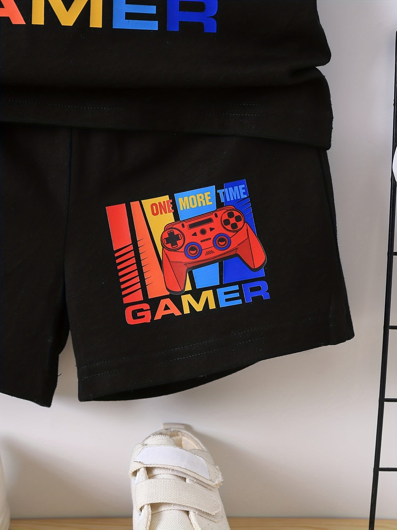 Boys Next Level Gamer Graphic T-shirt & Shorts Summer Outfit Set