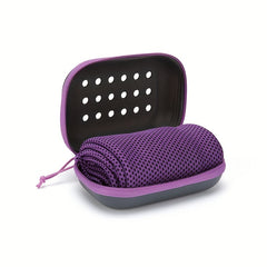 Cooling Sports Towel with Silicone Storage Box - Quick Dry