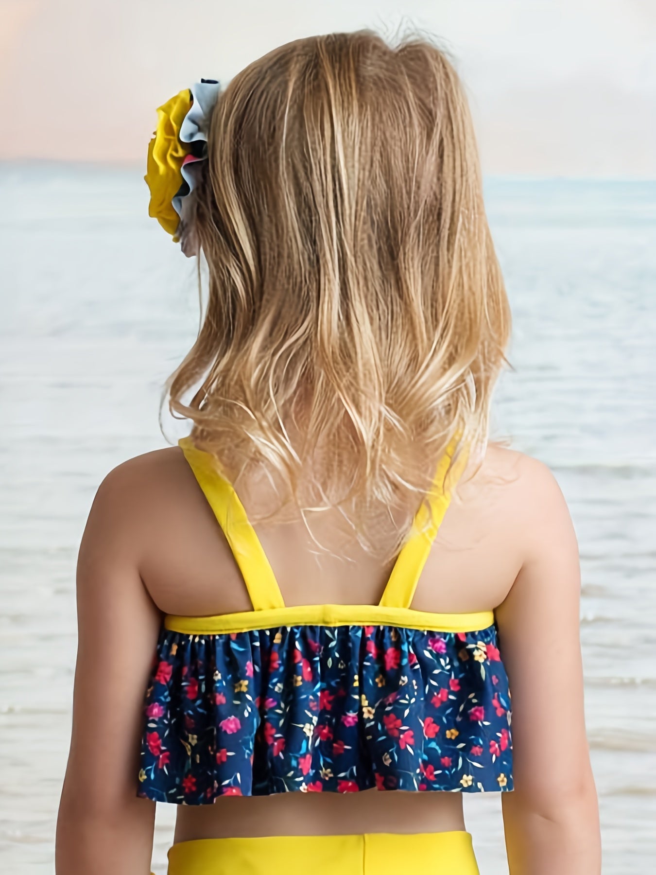 Summer Swimsuit Set Baby Girls 2pcs Camisole Top & Bowknot Shorts