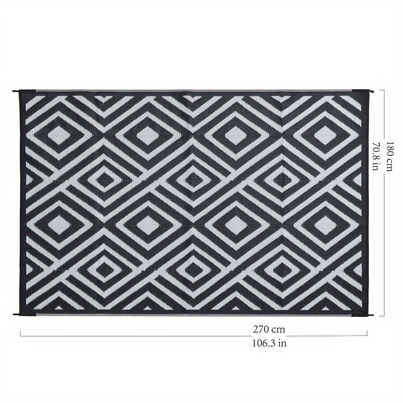UV Resistant 5x8ft Outdoor Rug For Patio RV