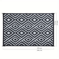 UV Resistant 5x8ft Outdoor Rug For Patio RV