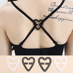 4pcs Invisible Bra Strap Clips Non slip Buckles For Braless Look