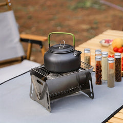 Portable Mini Charcoal Grill for Outdoor Camping and Picnics