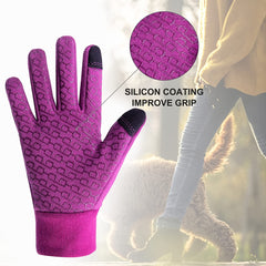 Women's Touch Screen Winter Gloves Anti Slip Thermal Running Gloves