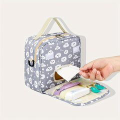 Cloud Print Diaper Storage Bag Mommy Shoulder Organizer