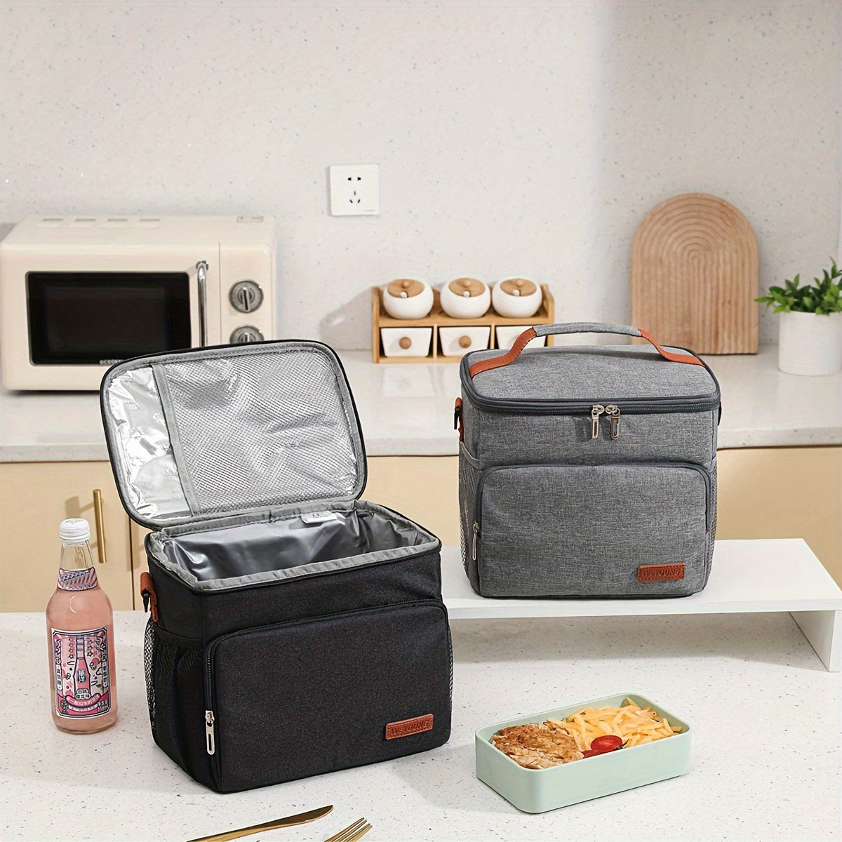 Large Capacity Waterproof Lunch Bag for Outings and Picnics