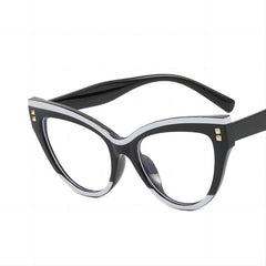 Women Oversized Cat Eye Computer Glasses Block Blue Light Relieve Fatigue