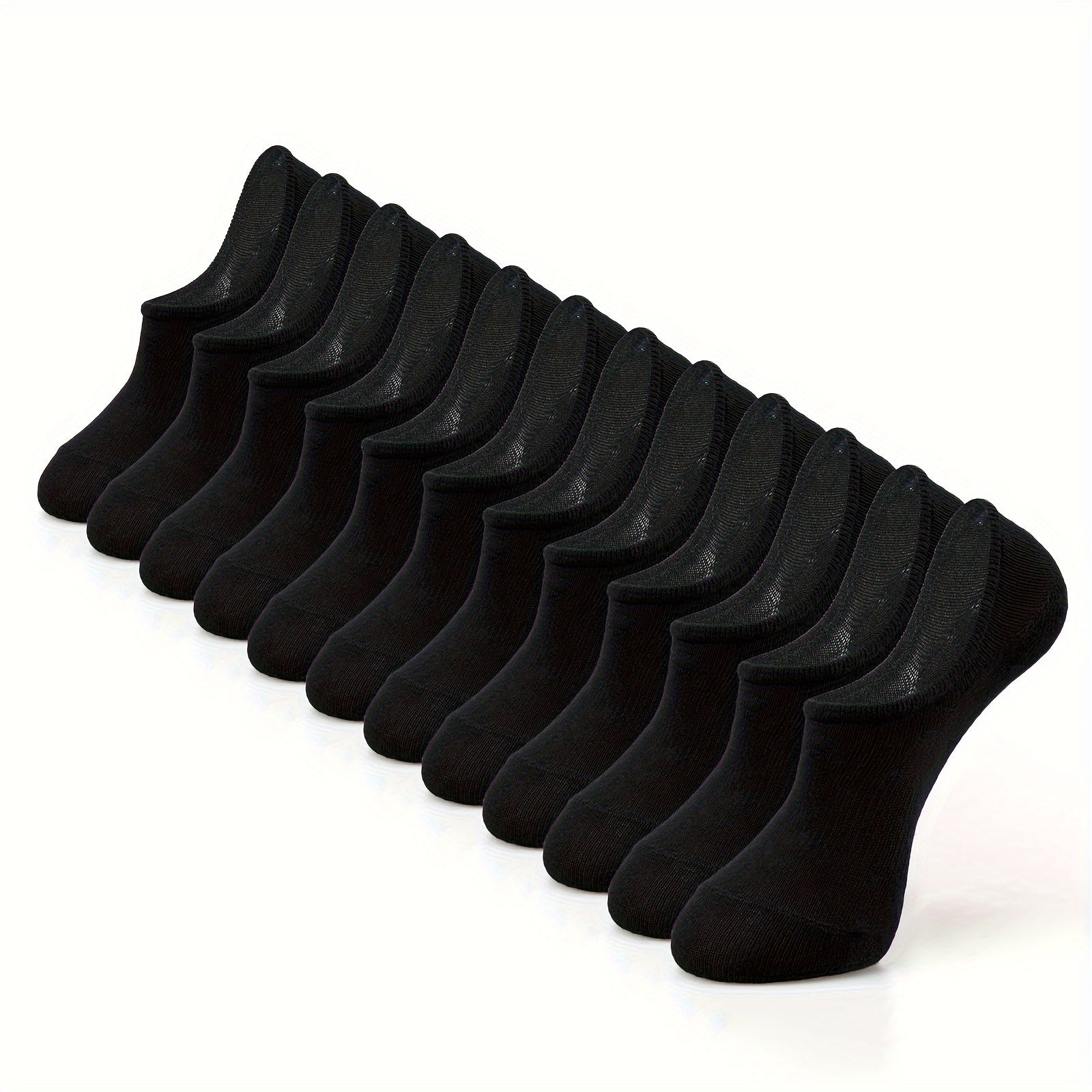 Men's Solid Liner Anklets Socks Nylon Blend Soft Breathable Sweat Absorbent