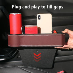 1pc Car Slot Box Car Seat Gap Storage Box Car Built in Box Seat Slot