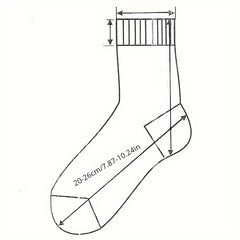 4 Pairs Men's Basketball Crew Socks Sweat Absorbent Breathable