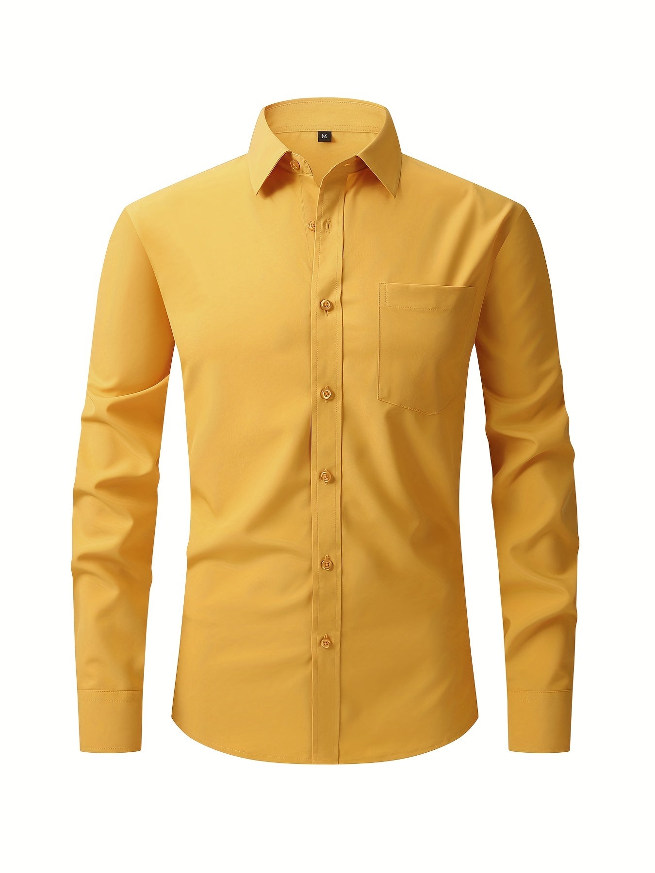 Men's Classic Button Up Shirt With Chest Pocket