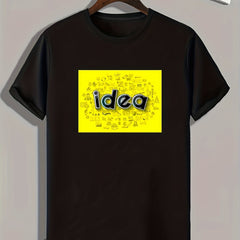 Men's Pattern Print Sports T-shirt - Comfy Graphic Tee