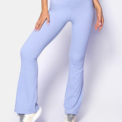Solid Bell Bottom Yoga Pants for Women Loose and Stretchy Wide Leg Workout