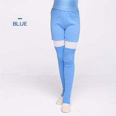 Girls Ballet Knit Leggings Long Socks for Kids Teens