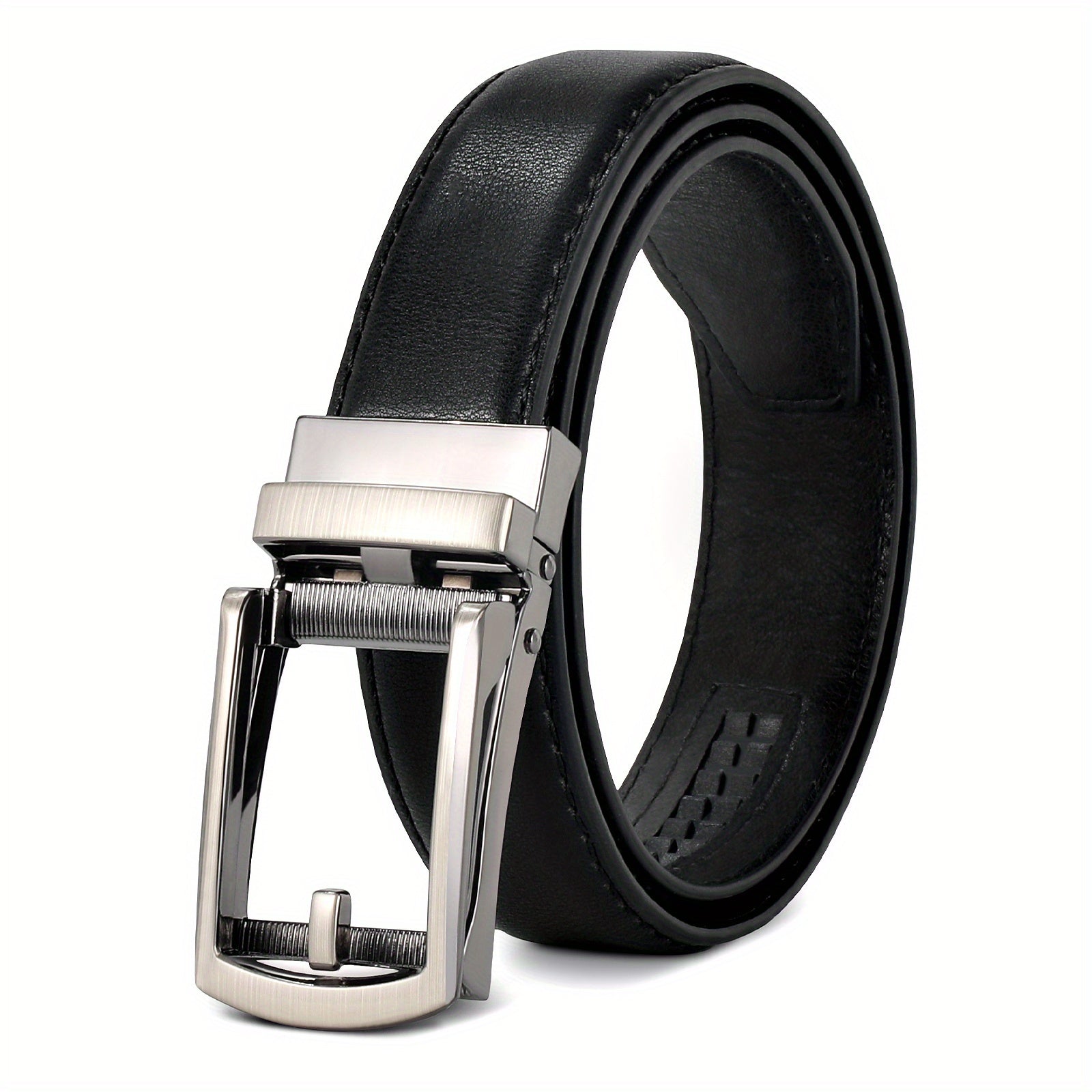 Kids Brown PU Leather Belt with Automatic Elastic Waistband
