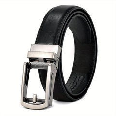 Kids Brown PU Leather Belt with Automatic Elastic Waistband