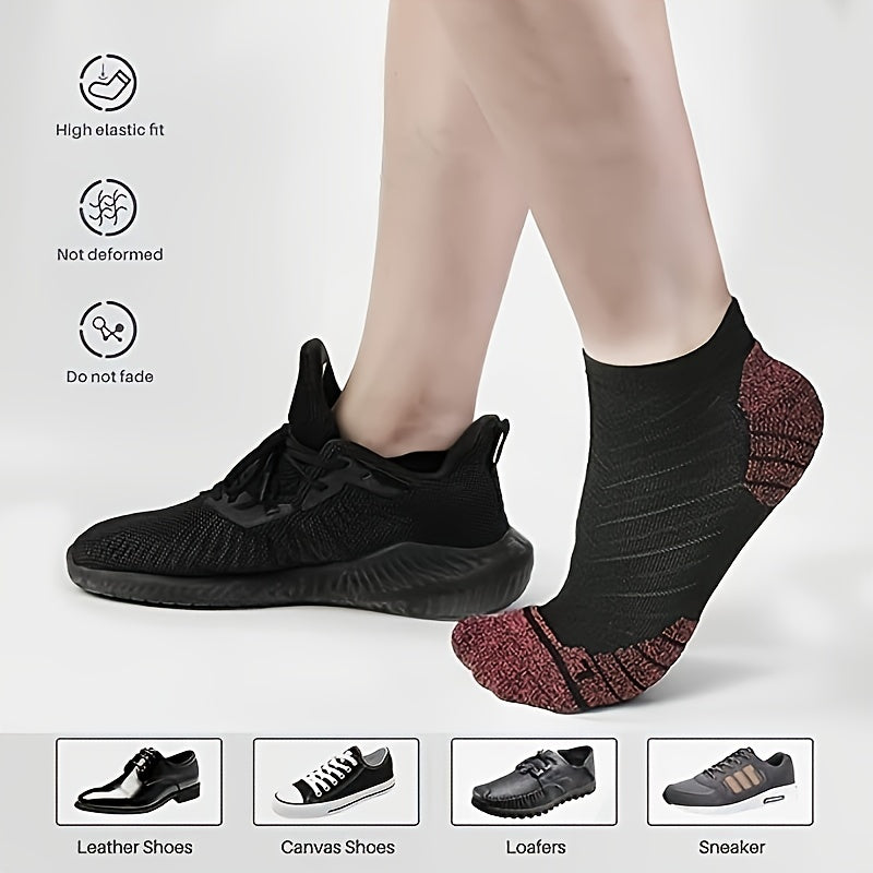 4 Pairs Unisex Cotton Compression Ankle Socks