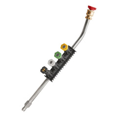 Pressure Washer Wand 30 Degree Curved Extension with 5 Spray Nozzles