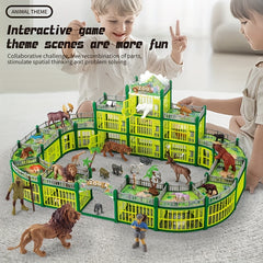 Wild Animal Toy Set for Boys - Pandas, Lions, Tigers, Elephants