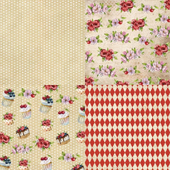 DIY Album Scrapbook Journaling Paper Afternoon Tea Background Paper