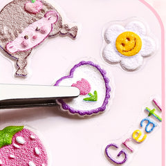 Girl Embossed Nail Art Stickers Finger Decoration Small Patterns