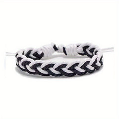 Men's Wax Rope Woven Bracelet
