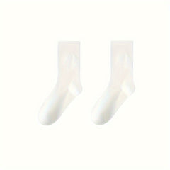 6 Pairs Soft Mid Tube Socks for Women