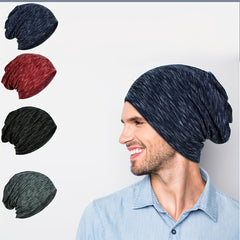 Striped Cotton Pullover Hat Beanie Hip Hop Street Dance Cap
