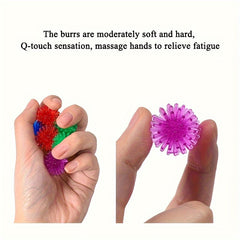 100pcs Colorful Mini Foot Massage Balls TPR Squeeze Toys Elastic Pet Playthings