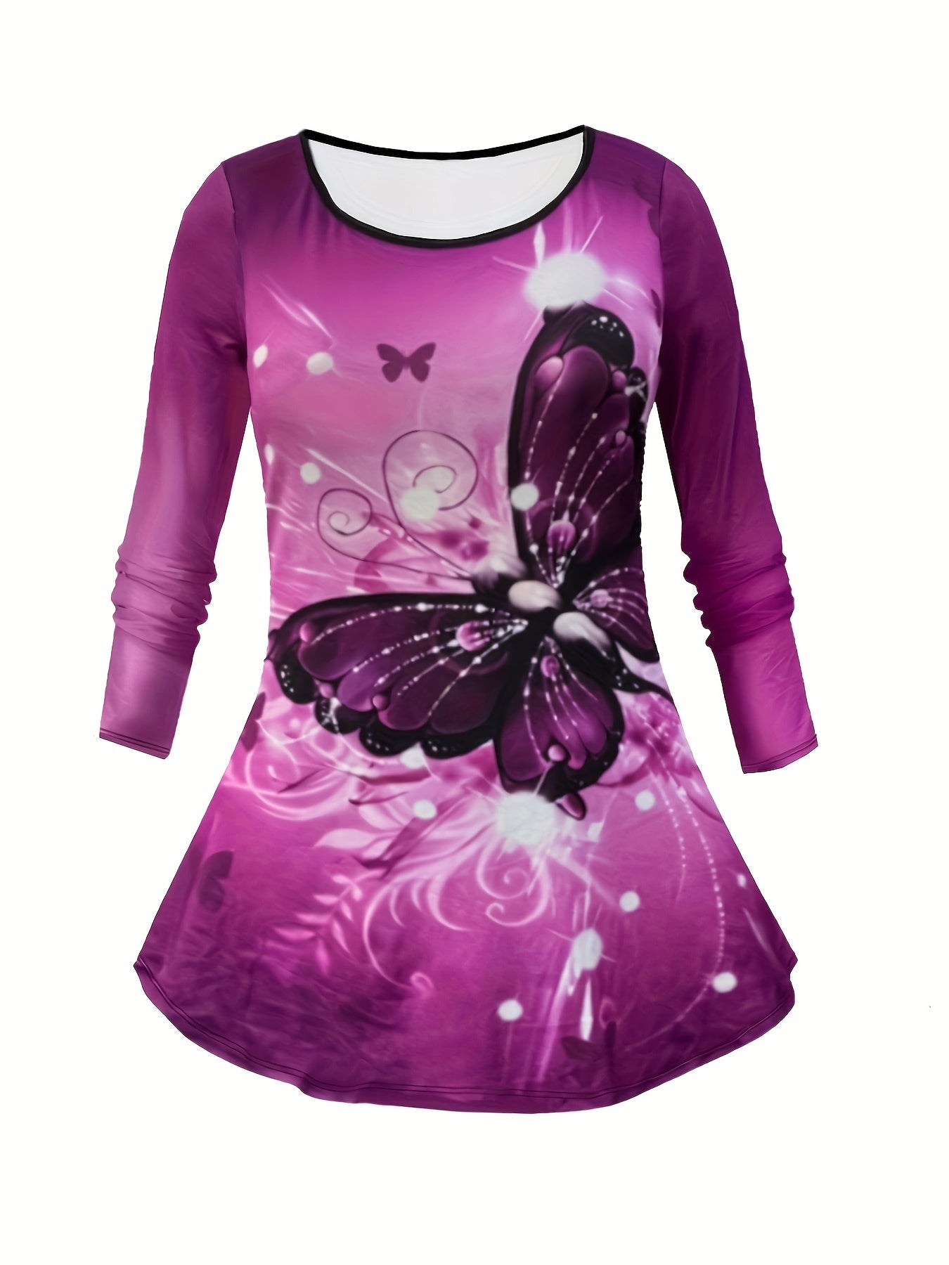 Butterfly Print Long Sleeve Tee & Leggings Set